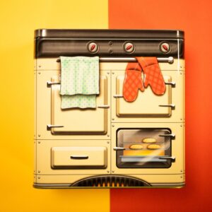 Lata Cocina Vintage Amarilla 500g de Galletas