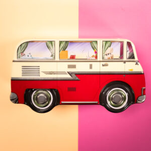 Lata Furgoneta Roja con 300G Galletas