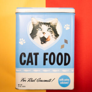 Lata Cat Food con 500g de Galletas