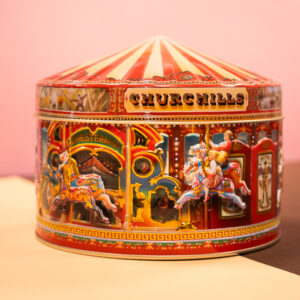 Lata Carrusel Con Música con 500g de Galletas