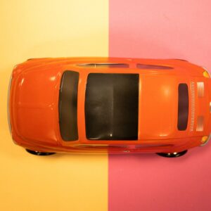 Lata Coche Vintage Rojo con 300g de Galletas